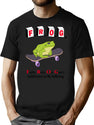 Frog Fully Rely On God Bootleg Graphic T-Shirt - Black