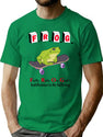 Frog Fully Rely On God Bootleg Graphic T-Shirt - Green