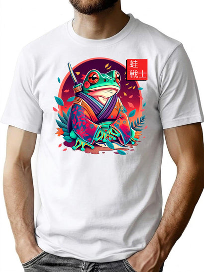 Frog Warrior T-Shirt for Men & Women, T-Shirts Graphic Tee - Black