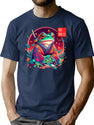 Frog Warrior T-Shirt for Men & Women, T-Shirts Graphic Tee - Navy