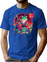 Frog Warrior T-Shirt for Men & Women, T-Shirts Graphic Tee - Blue