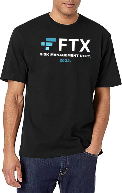 FTX Risk Management Department Fun Idea Black T-Shirt - Black