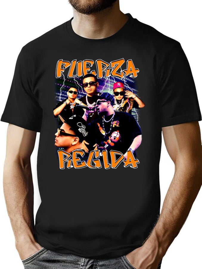 Fuerza Regida Vintage Bootleg Bootleg Graphic T-Shirt - Black