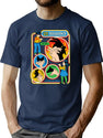 Fun With Shadows T-Shirt for Men & Women, T-Shirts Graphic Tee - Navy