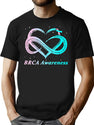 Funny Brca Warrior I'M Fine Breast Cancer Awareness T-Shirt for Men & Women, T-Shirts Graphic Tee - Black