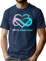 Funny Brca Warrior I'M Fine Breast Cancer Awareness T-Shirt for Men & Women, T-Shirts Graphic Tee - Navy