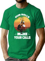 Funny Cell Tower Climber Vintage Art T-Shirt for Men & Women, T-Shirts Graphic Tee - Green