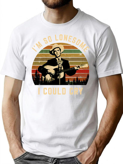 Funny Comedy Vintage 80S 90S Music Retro Country T-Shirt for Men & Women, T-Shirts Graphic Tee - Black