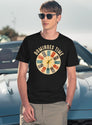 Funny Dominoes Player Shirt Vintage Retro Clock Graphic T-Shirt for Men & Women, T-Shirts Graphic Tee - Navy