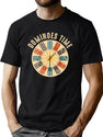 Funny Dominoes Player Shirt Vintage Retro Clock Graphic T-Shirt for Men & Women, T-Shirts Graphic Tee - Green
