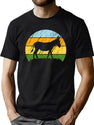 Funny Donkey Vintage Sunset T-Shirt for Men & Women, T-Shirts Graphic Tee - Green