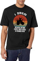 Funny Drummer Retro Vintage Sunset Drum Birthday Party T-Shirt for Men & Women, T-Shirts Graphic Tee - White