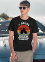 Funny Drummer Retro Vintage Sunset Drum Birthday Party T-Shirt for Men & Women, T-Shirts Graphic Tee - Navy
