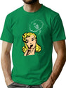 Funny Female Says No T-Shirt for Men & Women, T-Shirts Graphic Tee - Green