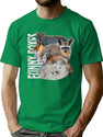 Funny Foxes Bootleg Bootleg Graphic T-Shirt - Green