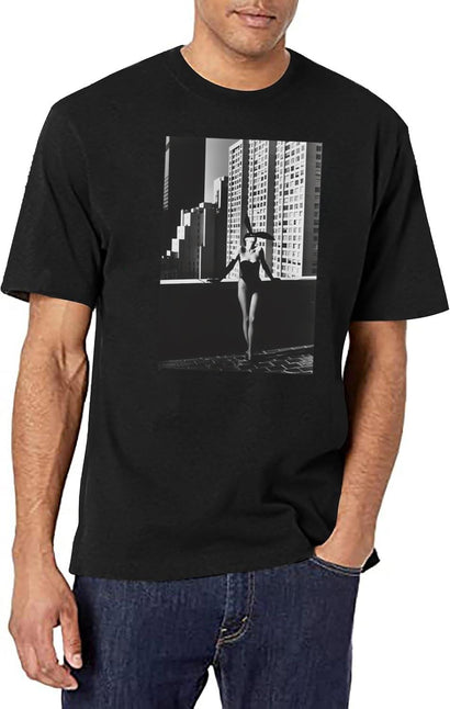 Funny Gift For Cindy Fashion Crawford Vintage Photograp T-Shirt for Men & Women, T-Shirts Graphic Tee - Black