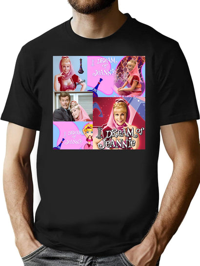 Funny Gift For Dream Of Jeannie Retro Vintage T-Shirt for Men & Women, T-Shirts Graphic Tee - Black
