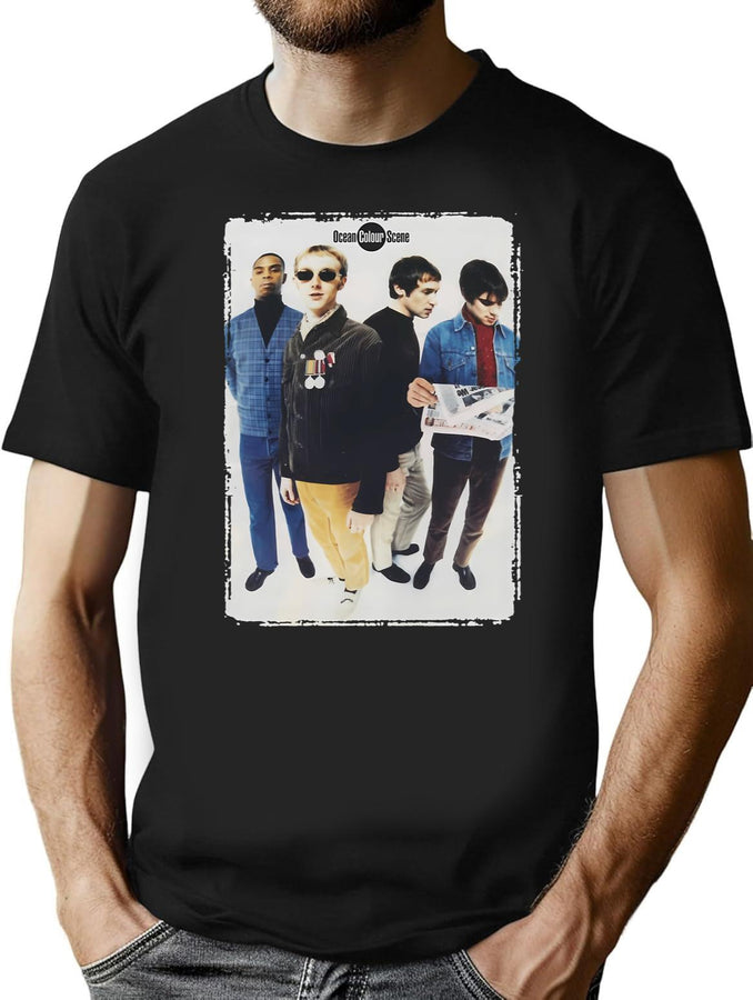 Funny Gift Ocean Colour Scene Cute Gifts T-Shirt for Men & Women, T-Shirts Graphic Tee - Black