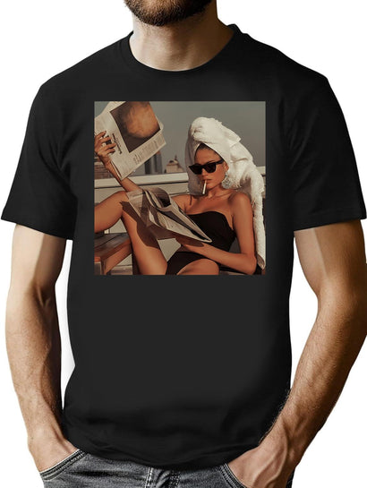 Funny Gifts For Cindy Crawford Cool Graphic Gifts T-Shirt for Men & Women, T-Shirts Graphic Tee - Black