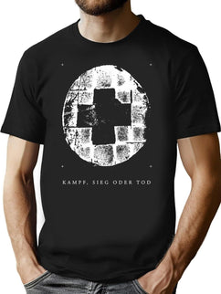 Funny Gifts For Kampf Sieg Oder Tod T-Shirt for Men & Women, T-Shirts Graphic Tee - Black
