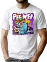 Funny Gifts Pee Weethrow Back Vintage Style Tees T-Shirt for Men & Women, T-Shirts Graphic Tee - White