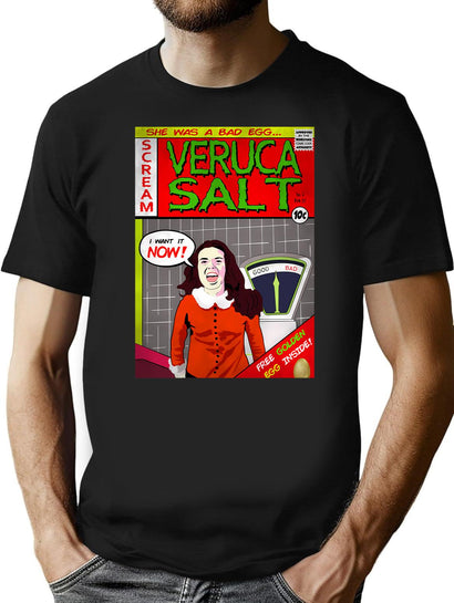 Funny Gifts Veruca Music Salt Rock Idol Gift You T-Shirt for Men & Women, T-Shirts Graphic Tee - Black