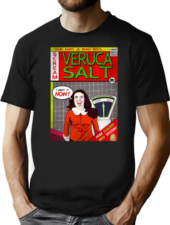 Funny Gifts Veruca Music Salt Rock Idol Gift You T-Shirt for Men & Women, T-Shirts Graphic Tee - Black