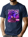 Funny Grimace Bootleg Style Bootleg Graphic T-Shirt - Navy