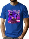 Funny Grimace Bootleg Style Bootleg Graphic T-Shirt - Blue