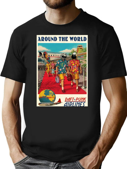 Funny Holiday T-Shirt for Men & Women, T-Shirts Graphic Tee - Black