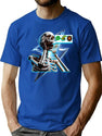 Funny Hose Bee Lion (Hos Be Lying) Joke Bootleg Graphic T-Shirt - Blue