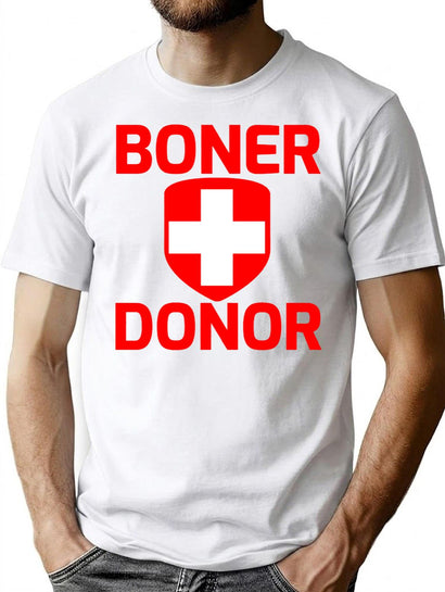Funny Hubie Halloween Mom Boner Doner T-Shirt for Men & Women, T-Shirts Graphic Tee - Black