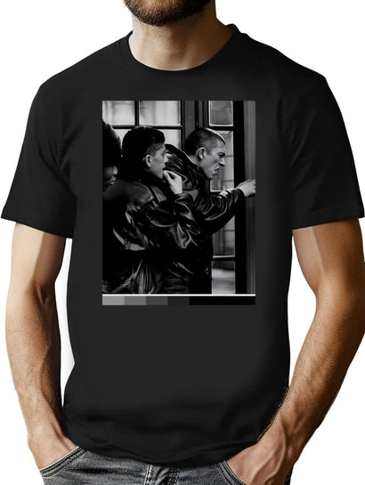Funny Man La Haine Vintage Poster Minimalist La Haine Movie Awesome For Movie Fans T-Shirt for Men & Women, T-Shirts Graphic Tee - Black