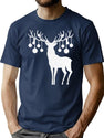 Funny Matching Family Vintage Reindeer Gift T-Shirt for Men & Women, T-Shirts Graphic Tee - Navy