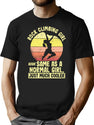 Funny Mountain Climber Rock Climbing Girl T-Shirt for Men & Women, T-Shirts Graphic Tee - Black