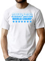 Funny - Retro Dunning-Kruger World Champ T-Shirt for Men & Women, T-Shirts Graphic Tee - White