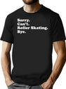 Funny Roller Skating T-Shirt for Men & Women, T-Shirts Graphic Tee - Black