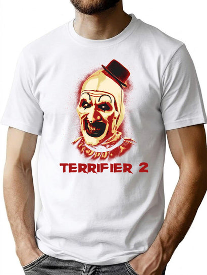 Funny Scary Clown Terror T-Shirt for Men & Women, T-Shirts Graphic Tee - Black