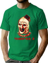 Funny Scary Clown Terror T-Shirt for Men & Women, T-Shirts Graphic Tee - Green