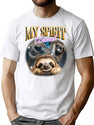 Funny Sloth Retro 90S Bootleg Bootleg Graphic T-Shirt - White