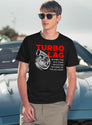 Funny Turbo Lag Car Boost Racing T-Shirt for Men & Women, T-Shirts Graphic Tee - Navy