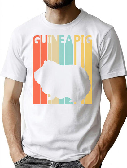 Funny Vintage Guinea Pig T-Shirt for Men & Women, T-Shirts Graphic Tee - Black