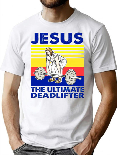 Funny Vintage Gym Christian T-Shirt for Men & Women, T-Shirts Graphic Tee - Black