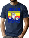 Funny Vintage Gym Christian T-Shirt for Men & Women, T-Shirts Graphic Tee - Navy