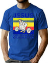 Funny Vintage Gym Christian T-Shirt for Men & Women, T-Shirts Graphic Tee - Blue