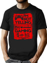 Funny Yelling Gamer Gaming Cute Online Pc Video Game Lover T-Shirt for Men & Women, T-Shirts Graphic Tee - Black