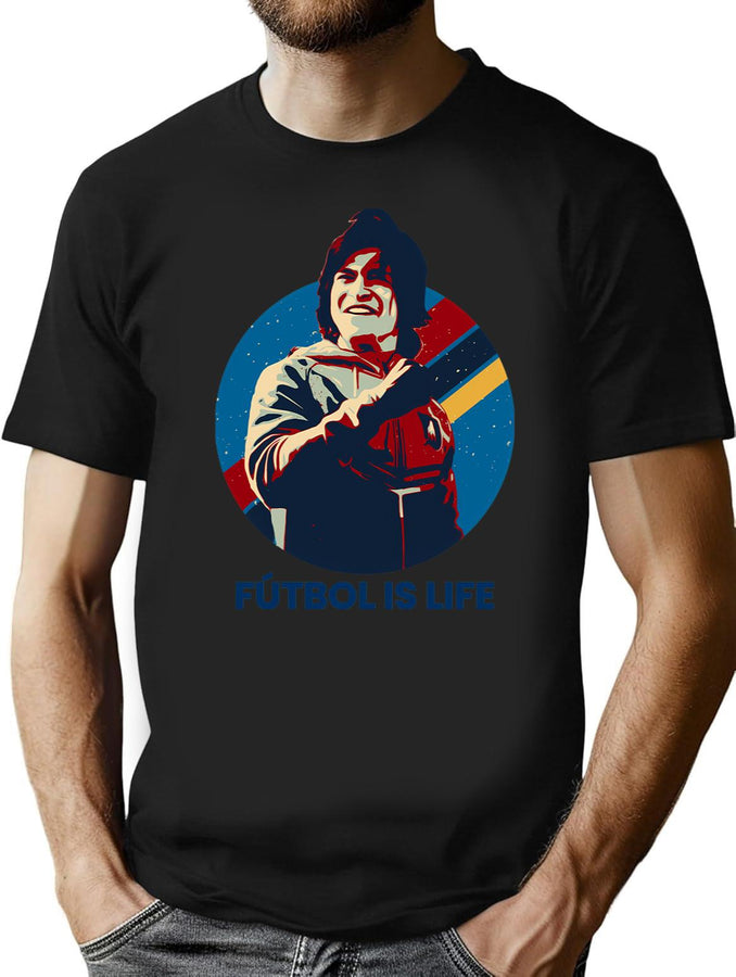 Futbol Is Life Black T-Shirt - Black