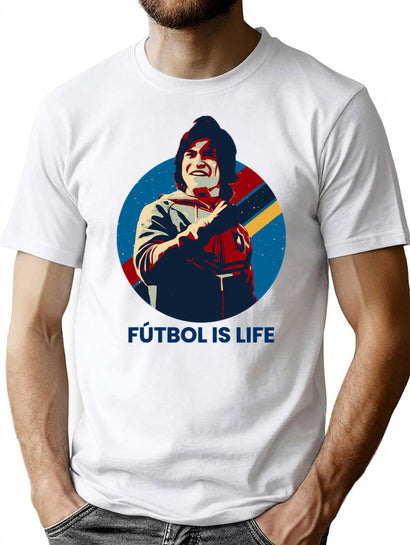 Futbol Is Life Premium Heavyweight Cotton T-Shirt - Black