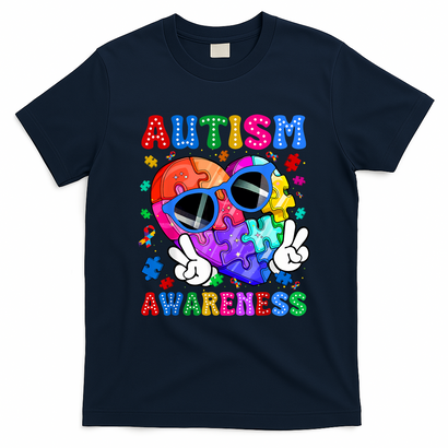 Groovy Autism Awareness  Autistic Autism T-Shirt