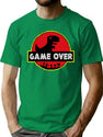 Game Over Video Dino Park No Internet Signal T-Shirt for Men & Women, T-Shirts Graphic Tee - Green